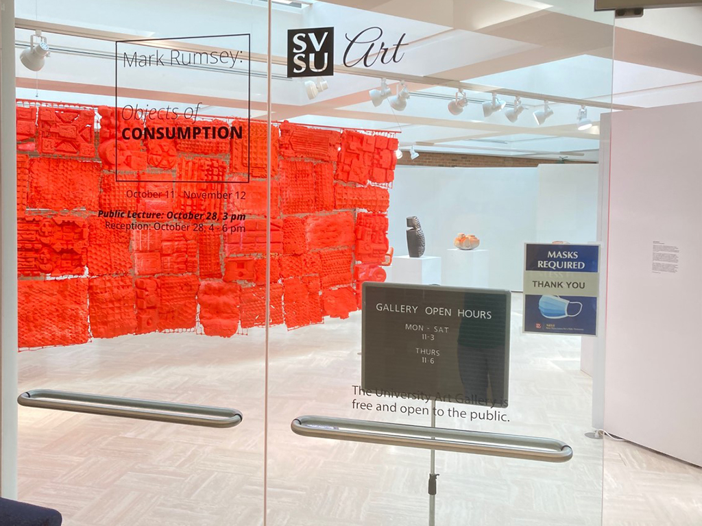 Opening of gallery door